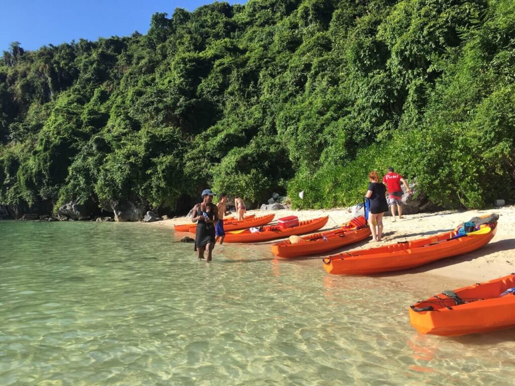 Beach on Bai Tu Long Bay