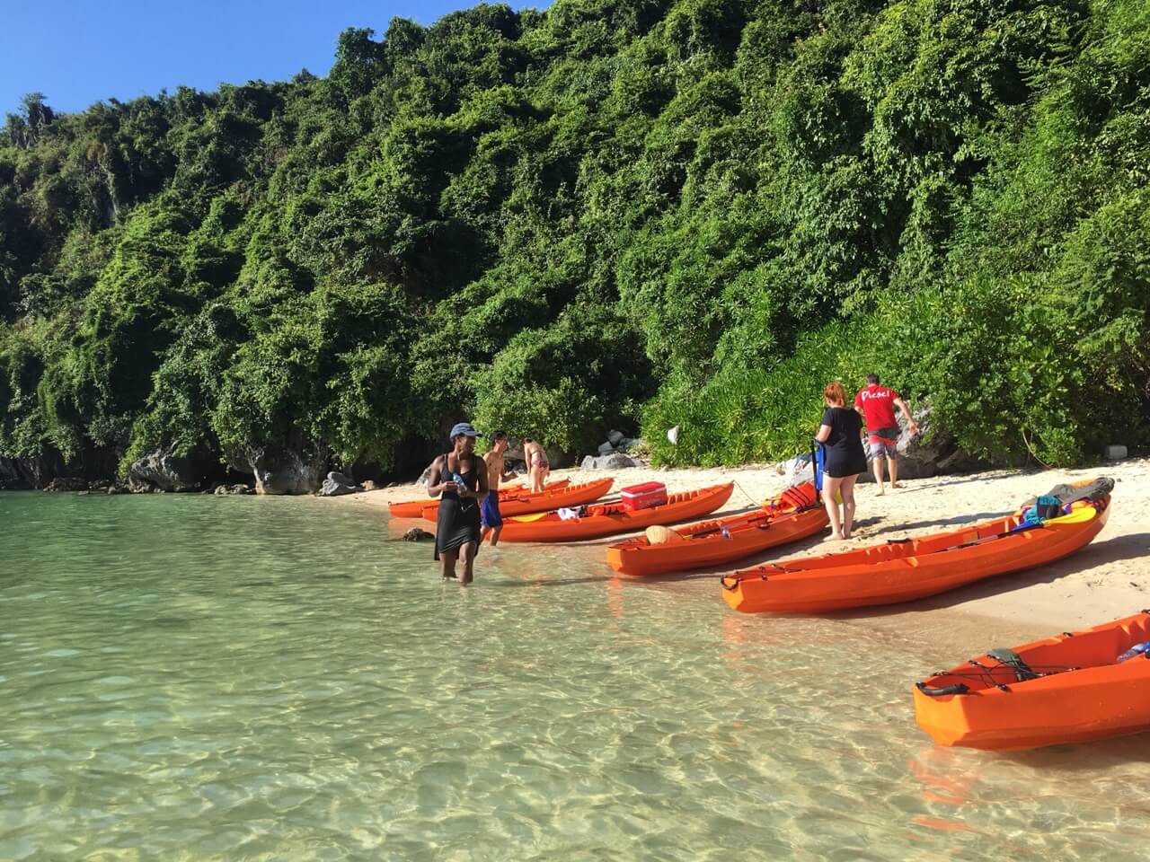 Beach on Bai Tu Long Bay